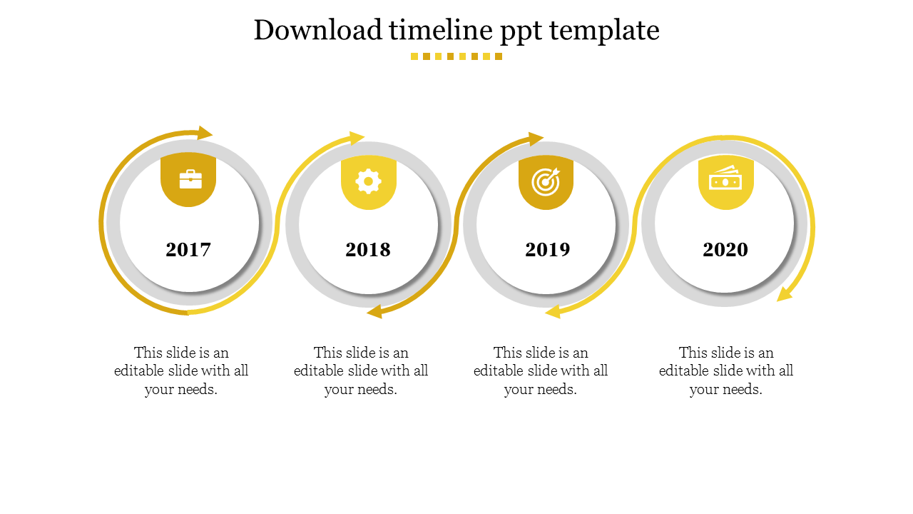 Free - The Best Download Timeline PPT Template Presentation
